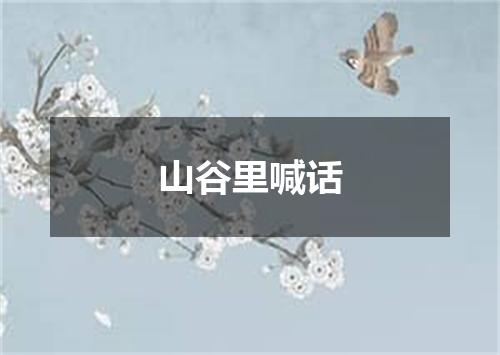山谷里喊话