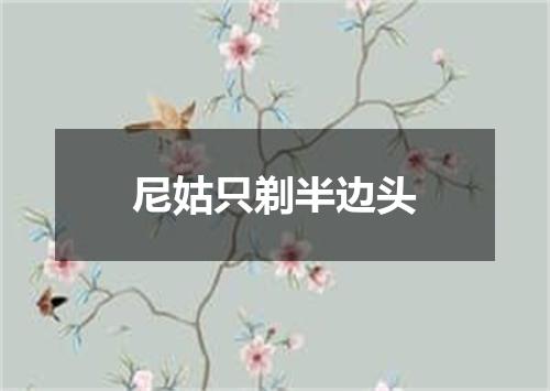 尼姑只剃半边头