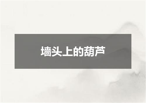 墙头上的葫芦