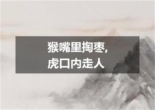 猴嘴里掏枣,虎口内走人
