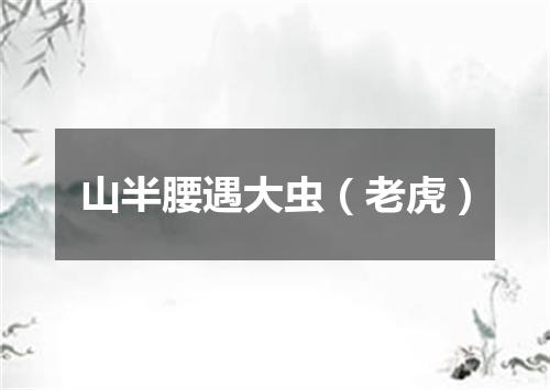 山半腰遇大虫（老虎）