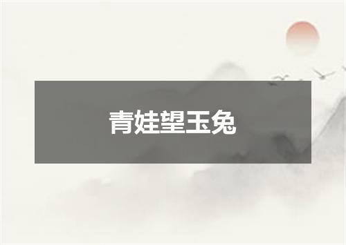 青娃望玉兔
