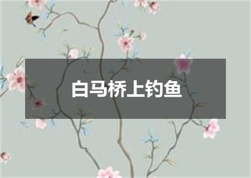 白马桥上钓鱼