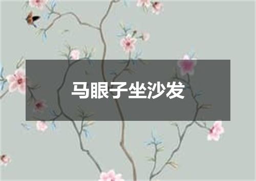 马眼子坐沙发