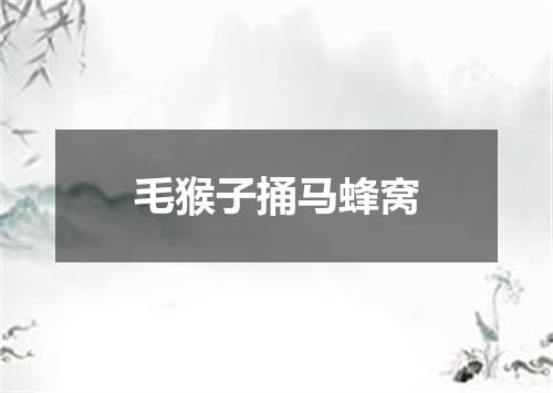 毛猴子捅马蜂窝