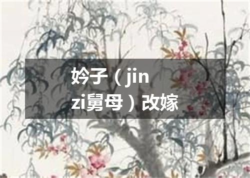 妗子（jin zi舅母）改嫁