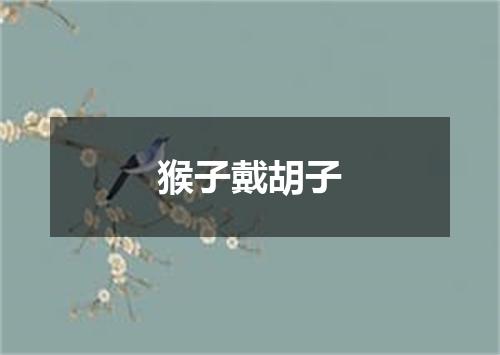 猴子戴胡子