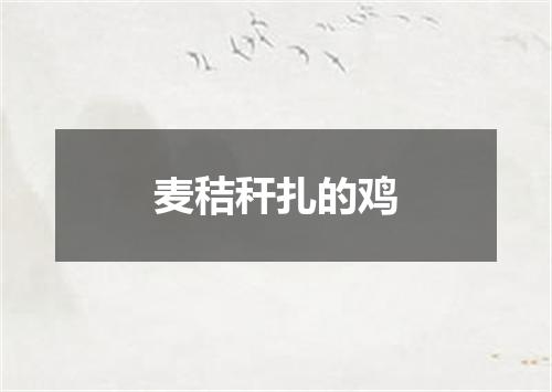 麦秸秆扎的鸡