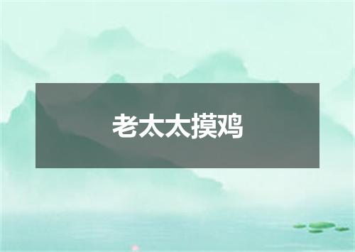 老太太摸鸡