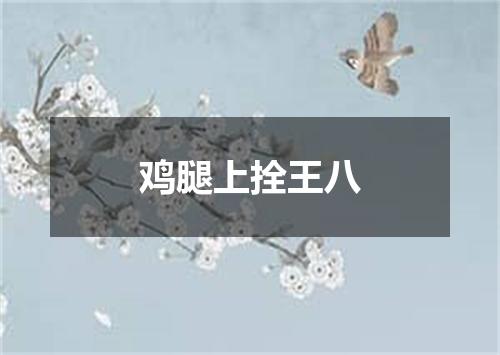 鸡腿上拴王八