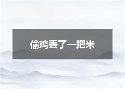 偷鸡丢了一把米