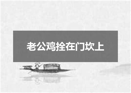 老公鸡拴在门坎上