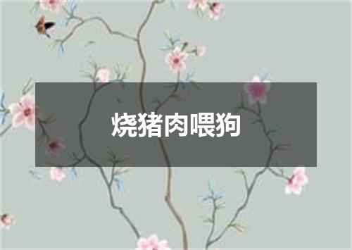 烧猪肉喂狗