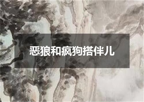 恶狼和疯狗搭伴儿