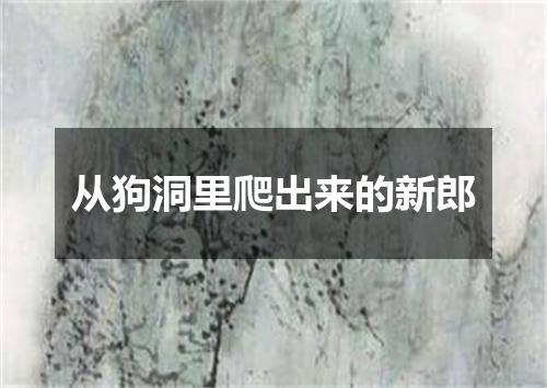 从狗洞里爬出来的新郎