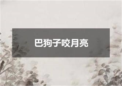 巴狗子咬月亮