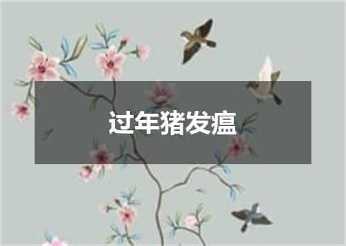 过年猪发瘟