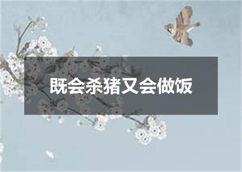 既会杀猪又会做饭