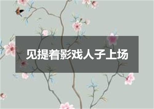 见提着影戏人子上场