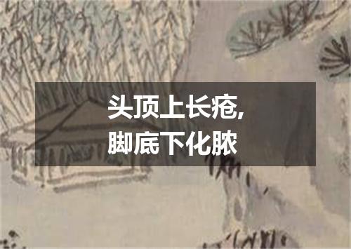 头顶上长疮,脚底下化脓
