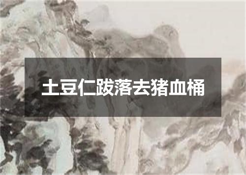 土豆仁跋落去猪血桶