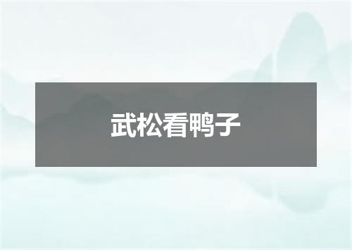 武松看鸭子