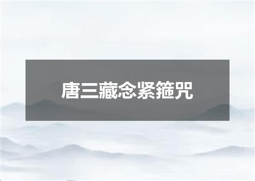 唐三藏念紧箍咒