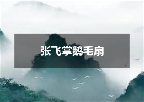 张飞掌鹅毛扇