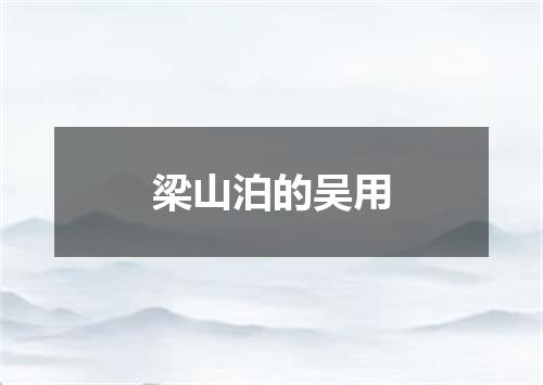 梁山泊的吴用
