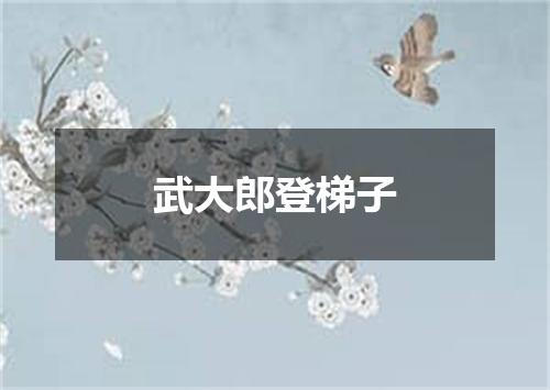 武大郎登梯子