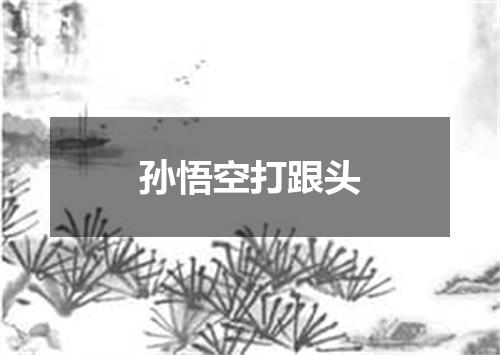 孙悟空打跟头