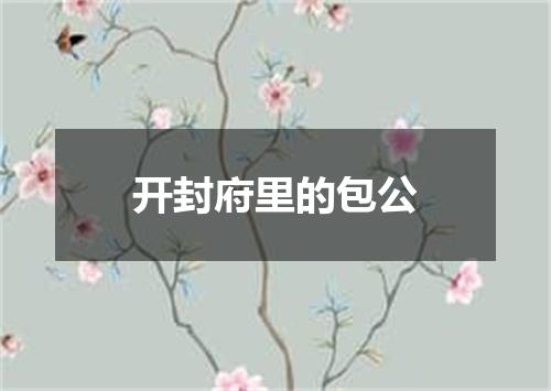开封府里的包公