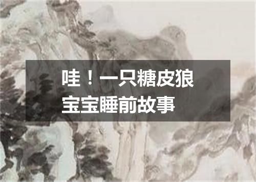哇！一只糖皮狼宝宝睡前故事