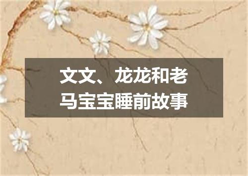 文文、龙龙和老马宝宝睡前故事