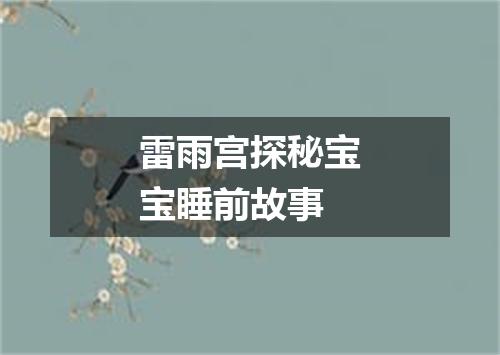 雷雨宫探秘宝宝睡前故事
